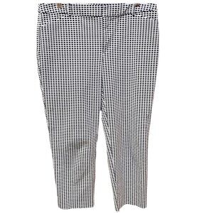 Charter Club Newport Slim Crop Navy White Pants